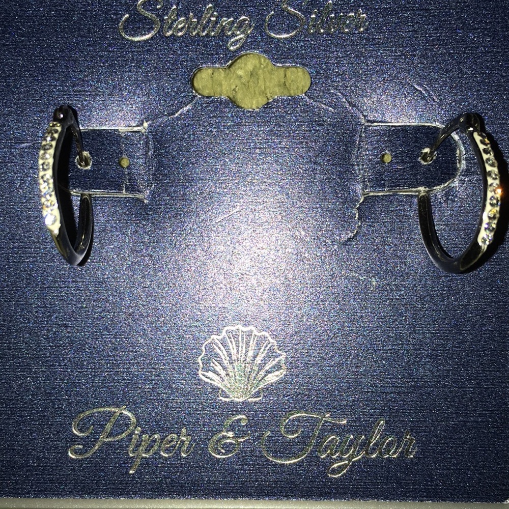 Piper & Taylor-Sterling Silver Hoop Earrings-NWT